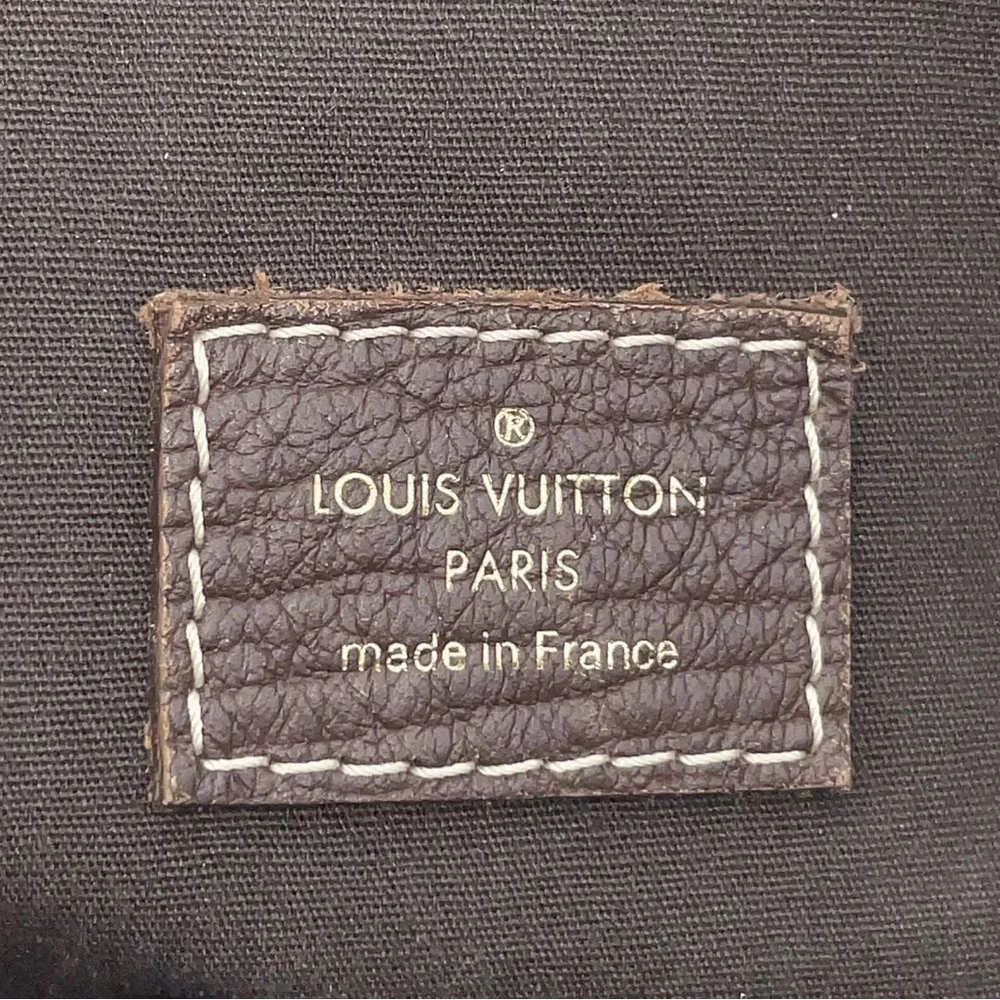 Auth Louis Vuitton Monogram Mini lin Bouzas Unjour Shoulder Bag